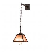 Meyda Blue 247645 - 10&#34; Wide Mission Prime Wall Sconce
