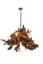 Meyda Blue 248859 - 40" Wide Driftwood 6 Light Chandelier