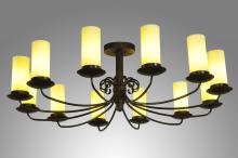 Meyda Blue 249649 - 54&#34; Wide Atria 12 Light Chandelier