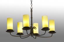 Meyda Blue 249760 - 38&#34; Long Atria 6 Light Oblong Chandelier