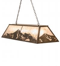 Meyda Blue 249972 - 61&#34; Long Mountain Range Oblong Pendant