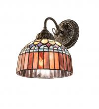 Meyda Blue 250016 - 8&#34; Wide Tiffany Candice Wall Sconce