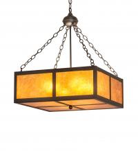 Meyda Blue 250052 - 22&#34; Wide Mission Prime Inverted Pendant