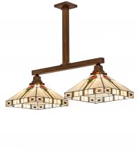 Meyda Blue 250066 - 38.5&#34; Long Parker Poppy 2 Light Island Pendant