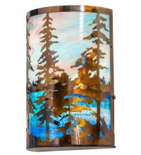Meyda Blue 250945 - 12&#34; Wide Tall Pines Wall Sconce