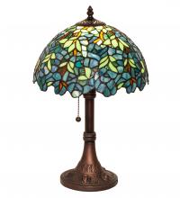 Meyda Blue 251088 - 17&#34; High Nightfall Wisteria Table Lamp