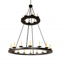 Meyda Blue 251559 - 60&#34; Wide Loxley 24 Light Two Tier Chandelier