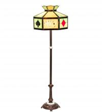 Meyda Blue 252397 - 63&#34; High Poker Face Floor Lamp