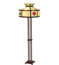 Meyda Blue 252401 - 63.5&#34; High Poker Face Floor Lamp