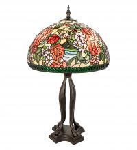 Meyda Blue 252596 - 33&#34; High Romance Rose Table Lamp