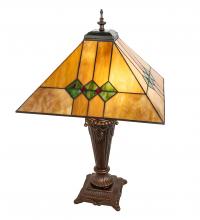 Meyda Blue 253025 - 26&#34; High Martini Mission Table Lamp