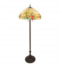 Meyda Blue 253416 - 62&#34; High Duffner & Kimberly Hollyhock Floor Lamp