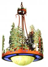 Meyda Blue 254471 - 18&#34; Wide Pine Lake Cedar Inverted Pendant