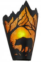 Meyda Blue 254761 - 8&#34; Wide Bear at Dawn Wall Sconce