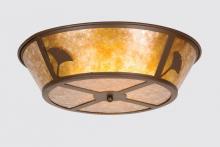 Meyda Blue 26221 - 22&#34;W Ginkgo Flushmount