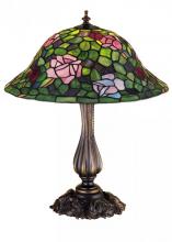 Meyda Blue 26489 - 18.5&#34;H Tiffany Rosebush Table Lamp