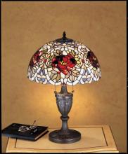 Meyda Blue 26674 - 24&#34; High Renaissance Rose Table Lamp