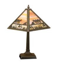 Meyda Blue 26843 - 10&#34; High Camel Mission Accent Lamp
