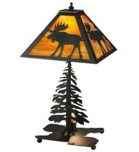 Meyda Blue 27293 - 21&#34;H Lone Moose Table Lamp