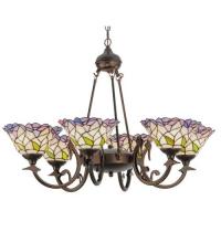 Meyda Blue 27398 - 33&#34;W Daffodil Bell 6 LT Chandelier