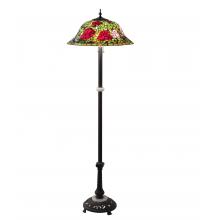 Meyda Blue 27821 - 62&#34; High Tiffany Rosebush Floor Lamp