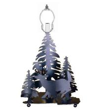 Meyda Blue 28732 - 14&#34; High Deer through the Trees Lighted Table Base