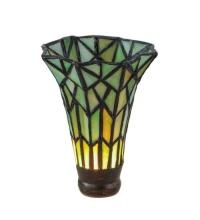 Meyda Blue 29042 - 4&#34; Wide X 6&#34; High Tiffany Pond Lily Green Shade