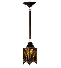 Meyda Blue 29333 - 5.5&#34;Sq Cottage Mission Mini Pendant