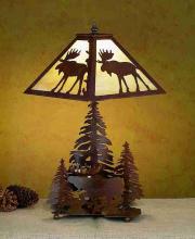 Meyda Blue 29575 - 21&#34;H Lone Moose Table Lamp