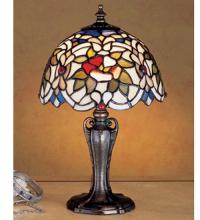 Meyda Blue 30313 - 13&#34; High Renaissance Rose Mini Lamp