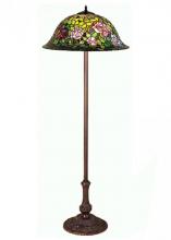 Meyda Blue 30368 - 63&#34;H Tiffany Rosebush Floor Lamp