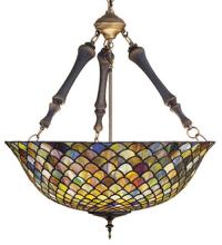 Meyda Blue 30466 - 24&#34;W Fishscale Inverted Pendant