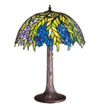 Meyda Blue 30541 - 23&#34;H Tiffany Honey Locust Table Lamp