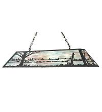 Meyda Blue 30639 - 48&#34; Long Quiet Pond Oblong Pendant