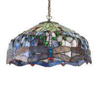 Meyda Blue 31103 - 20&#34; Wide Dragonfly Pendant