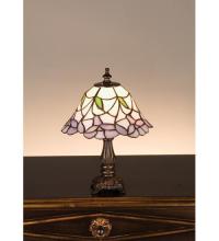 Meyda Blue 31194 - 12&#34; High Daffodil Bell Mini Lamp