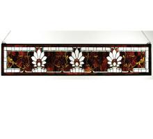 Meyda Blue 31368 - 57&#34;W X 9.5&#34;H Beveled Ellsinore Transom Stained Glass Window