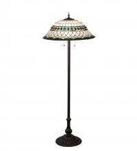 Meyda Blue 31975 - 62&#34; High Tiffany Roman Floor Lamp
