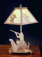 Meyda Blue 32488 - 15.5&#34;H Duck Hunter W/Dog Accent Lamp