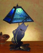 Meyda Blue 32566 - 21&#34;H Leaping Bass Table Lamp