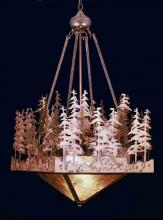 Meyda Blue 32614 - 20&#34; Square Pine Lake Inverted Pendant