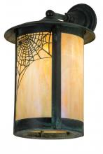 Meyda Blue 34160 - 12&#34;W Fulton Spider Web Solid Mount Wall Sconce