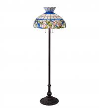 Meyda Blue 37718 - 62&#34; High Rose Vine Floor Lamp