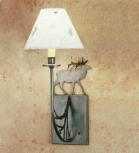 Meyda Blue 47762 - 8&#34; Wide Lone Elk Wall Sconce