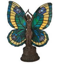 Meyda Blue 48019 - 17&#34;H Butterfly Lady Accent Lamp