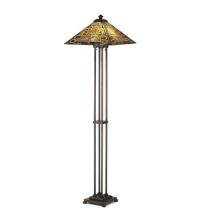 Meyda Blue 48023 - 63&#34;H Knotwork Mission Floor Lamp