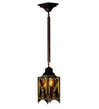 Meyda Blue 49125 - 5.5&#34;Sq Cottage Mission Mini Pendant