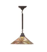 Meyda Blue 49145 - 13&#34;Sq Glasgow Bungalow Pendant.609