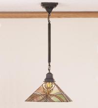 Meyda Blue 49146 - 13&#34;Sq Glasgow Bungalow Pendant.609