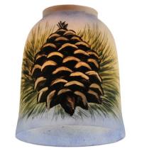 Meyda Blue 49536 - 5&#34; Wide Pinecone Hand Painted Shade